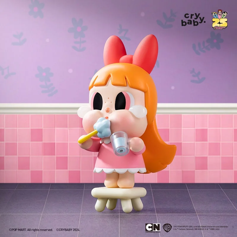 Oryginalna seria Crybaby Powerpuff Girls Blind Box Fashion Doll Girls Gift Collect Desktop Ornaments Cute Model Doll Birthday Gift