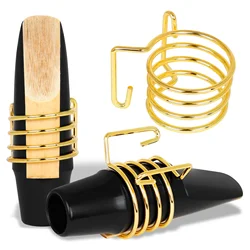 Alto Saxophone Mouthpiece Clamp Reed Fastener Clip Sax Sprung Ligature Headjoint Adjustable Woodwind Instrument Accessorie