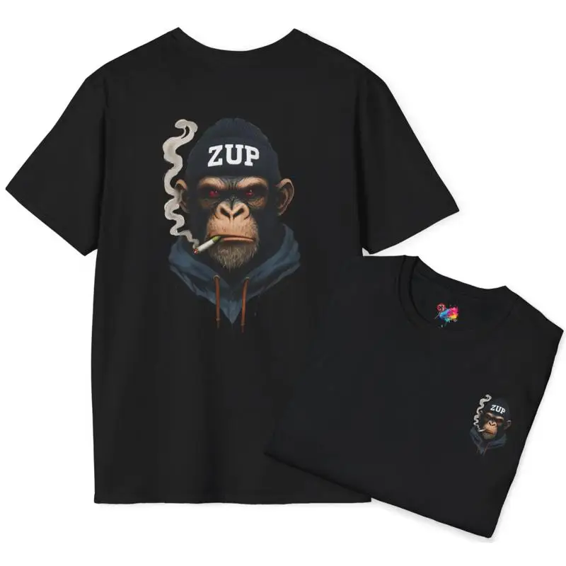 

Футболка Mad Chimpanzee в городском стиле, модная уличная одежда