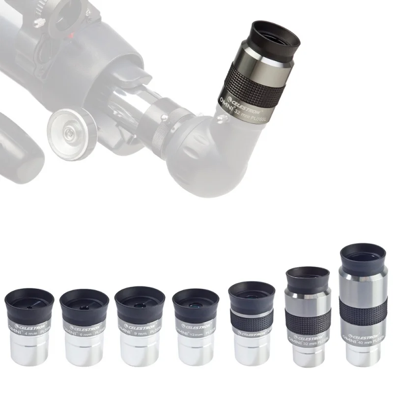 Celestron Omni 4mm 6mm 9mm 12mm 15mm 32mm 40mm Eyepiece And Omni 2X Barlow Lens Fully Multi-Coated Metal Astronomy Telescope