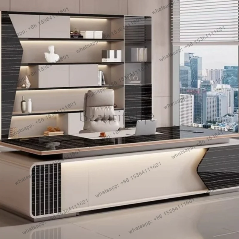 LJY Modern Design Office Desk Computer Minimalist Aesthetic Executive Office Desk Luxury Multifunctional Tavolino Home Furniture
