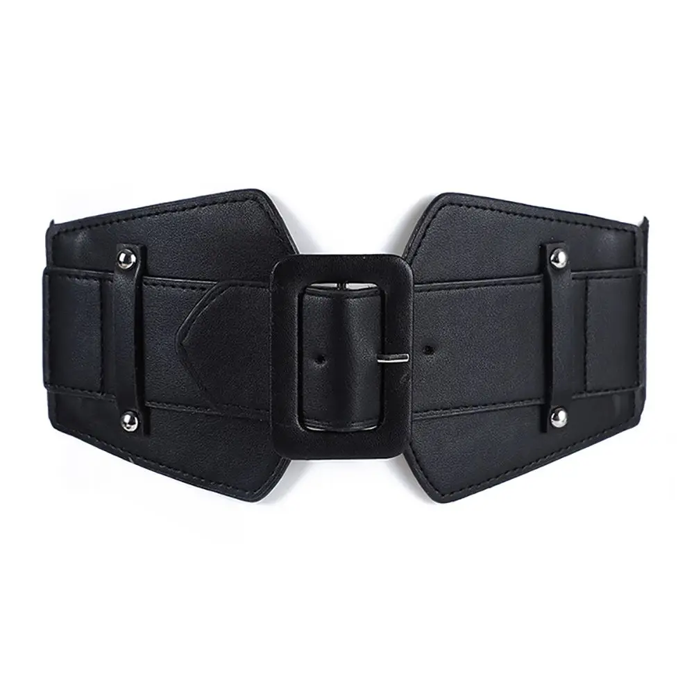 

Casual Personality Luxury Female Canvas Dress Ladies Skirt Cummerbunds Women Waistband Waist Belt PU Belt