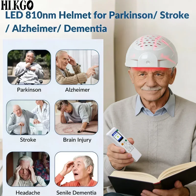 Near Infrared PBM Helmet 1070nm Brain Photobiomodulation Therapy 436 Diodes Home Use Neurological Care Device