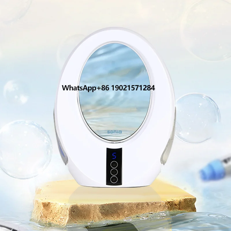 

Electric Hydra Instrument Factory Supplied Face Care Machine for Rejuvenation Light Oxygenation Double-Sided Mirror