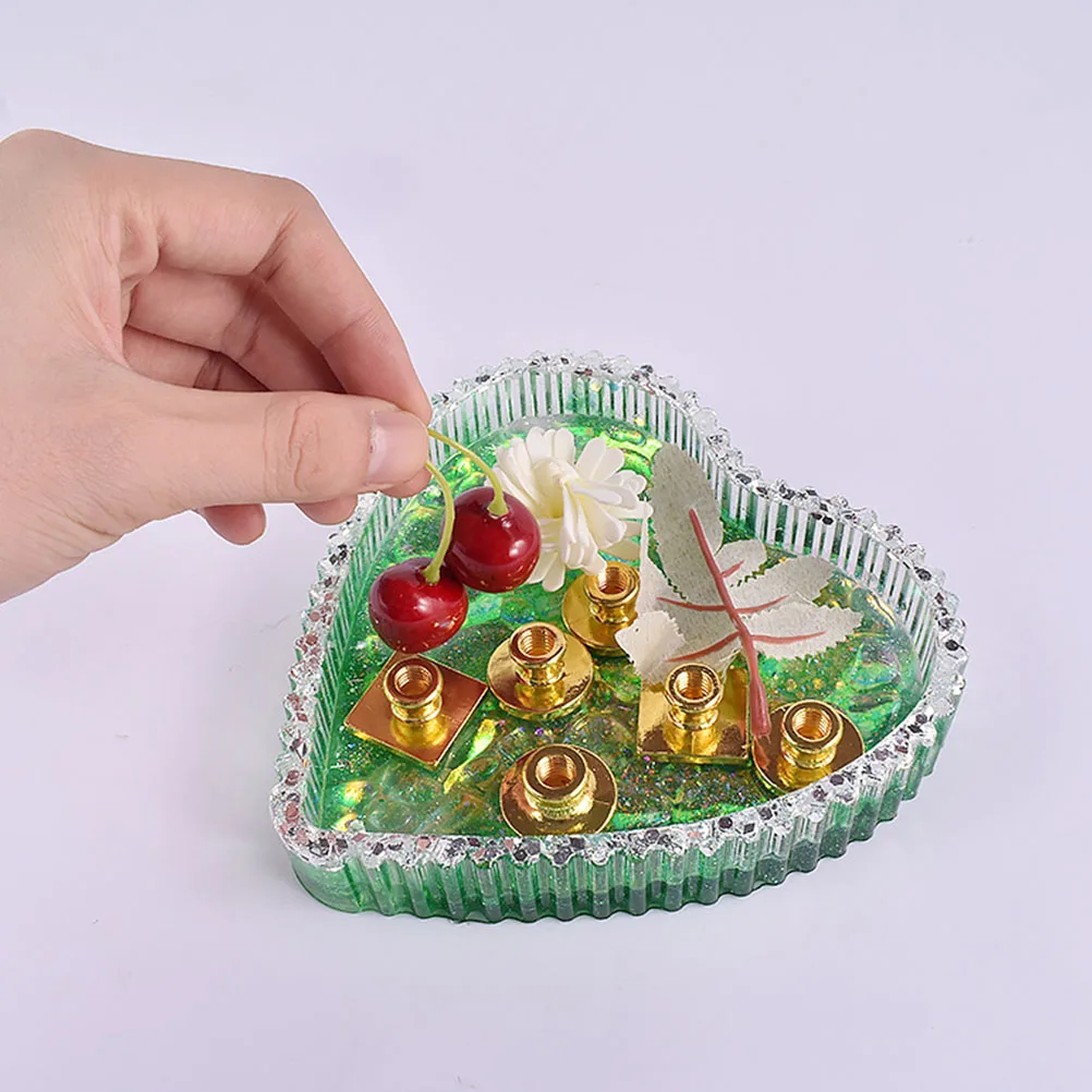 

Heart Shaped Wear Resistant Mold Decor Mold for Jewelry Tray DIY Decor 5x8 Picture Frames Easy Clean Reusable Home Supply