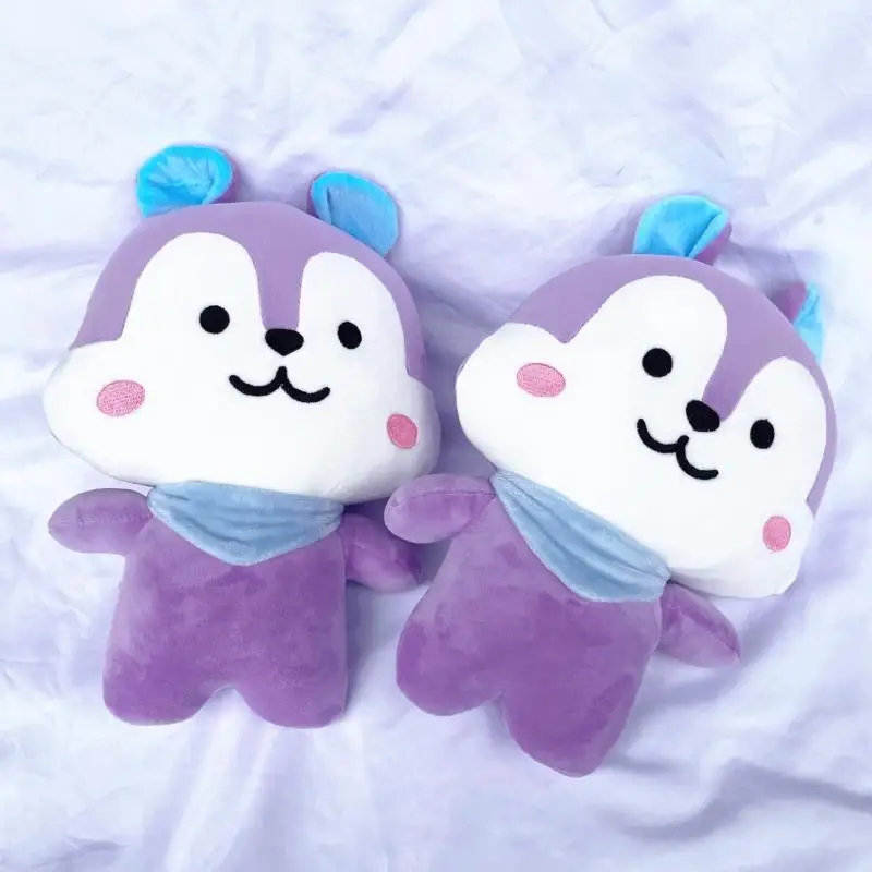 30Cm Bt21 Plush Doll Toy Kawaii Cartoon Mang Bag Pendant Accessories 10/17Cm Purple Keychain Car Decoration Girls Holiday Gift