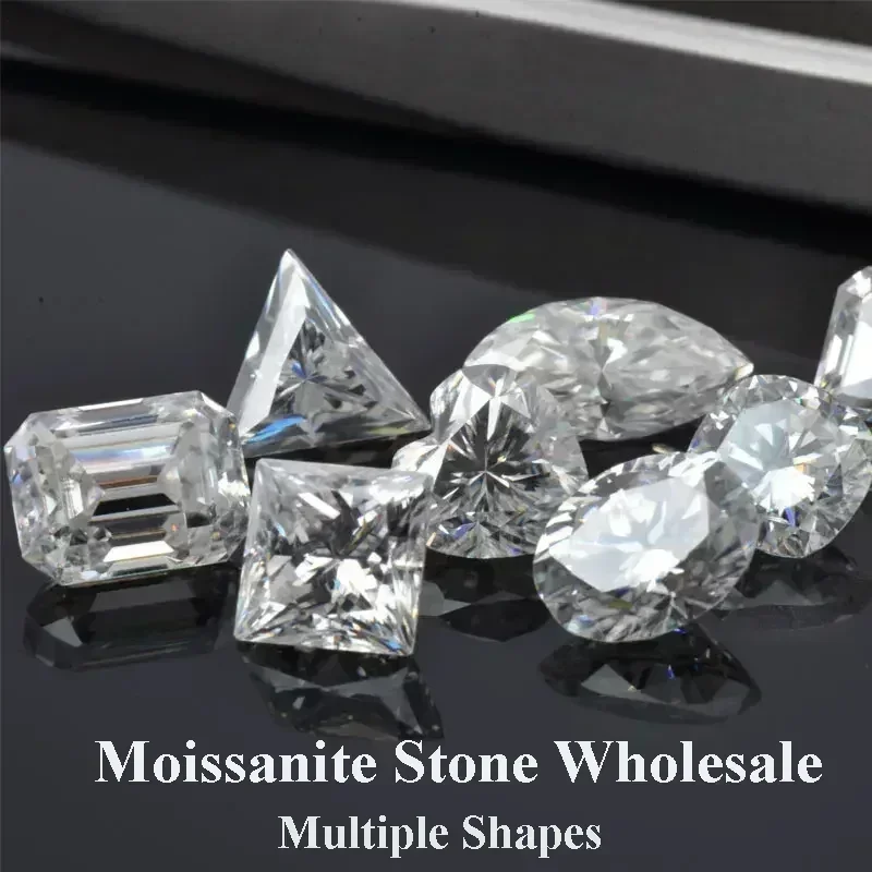 

Moissanite Stone Wholesale Multiple Shapes D Color Vvs1 Advanced DIY Charms Jewel Rings Earrings Making With GRA Certificate