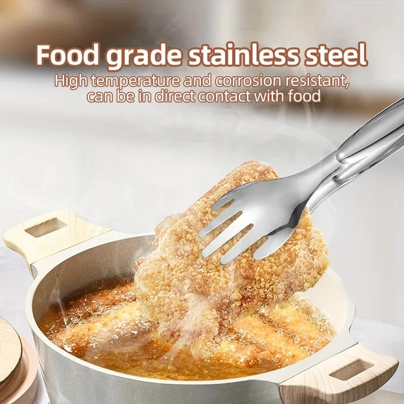 

Salad Tongs Stainless Steel Hand-Shaped Food Tongs Bread Tongs, Barbecue Tongs, Steak Tongs,Kitchen Tools for Party