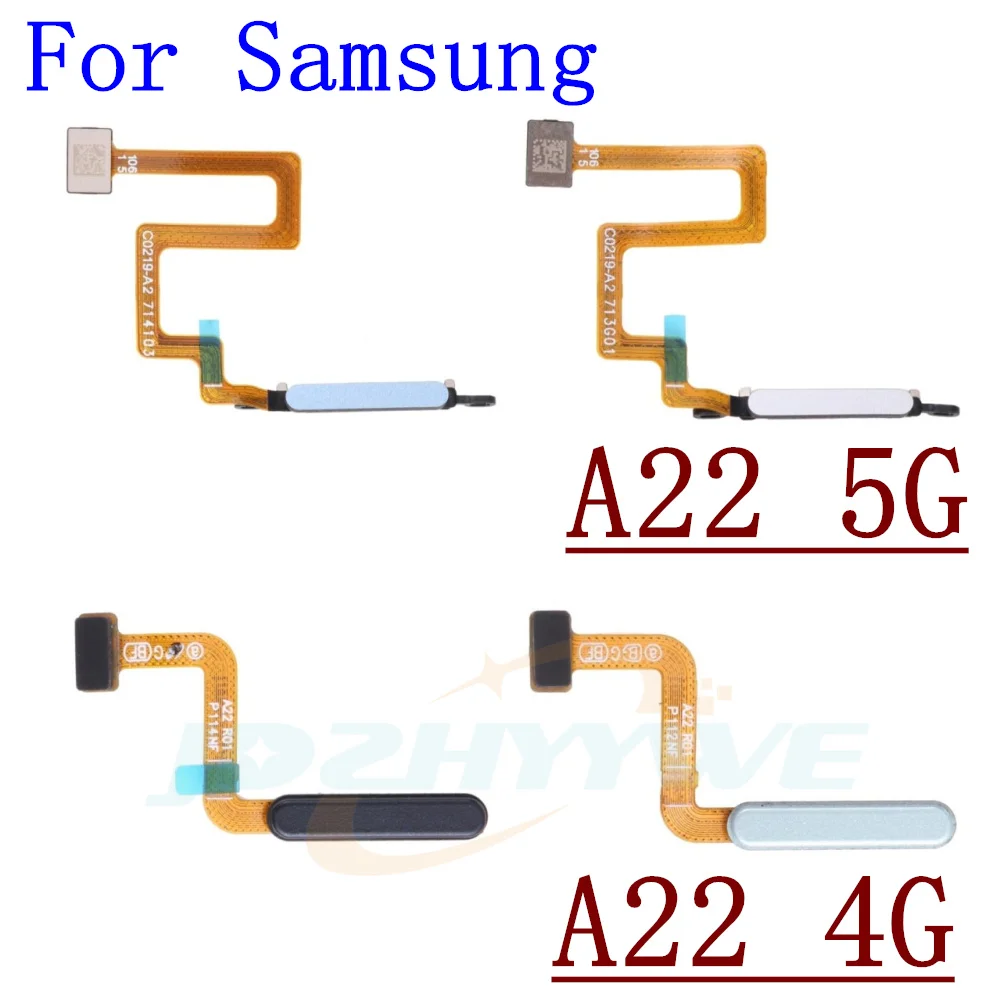 Fingerprint Sensor Scanner For Samsung Galaxy A22 4G/5G A225 A226 Touch ID Connect Home Button Flex Cable Parts