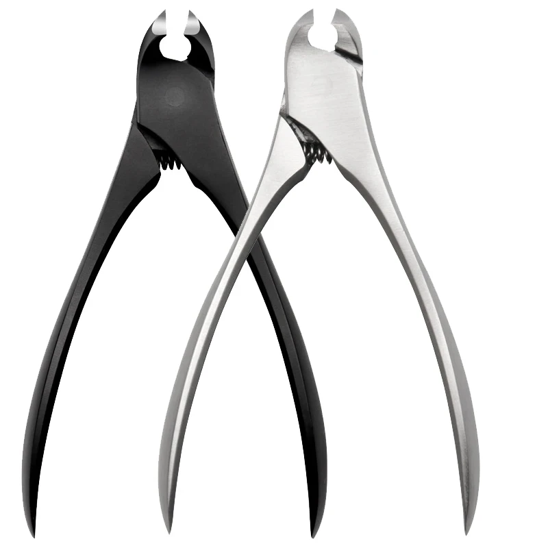 1Pc Stainless Steel Big Oblique Mouth Sharp Strong Cowhorn Scissors Nail Clipper Thick Ingrowing Toenails Manicure Cutter Tools