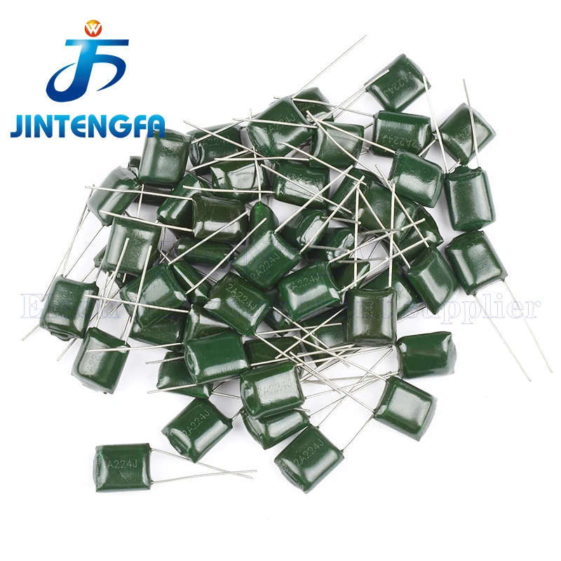 50PCS Polyester Film Capacitor 100V 250V 400V 630V 1000V 2A 2E 2G 2J 3A 102J 103J 104J 154J 224J 222J 332J 472J 223J 683J 823J