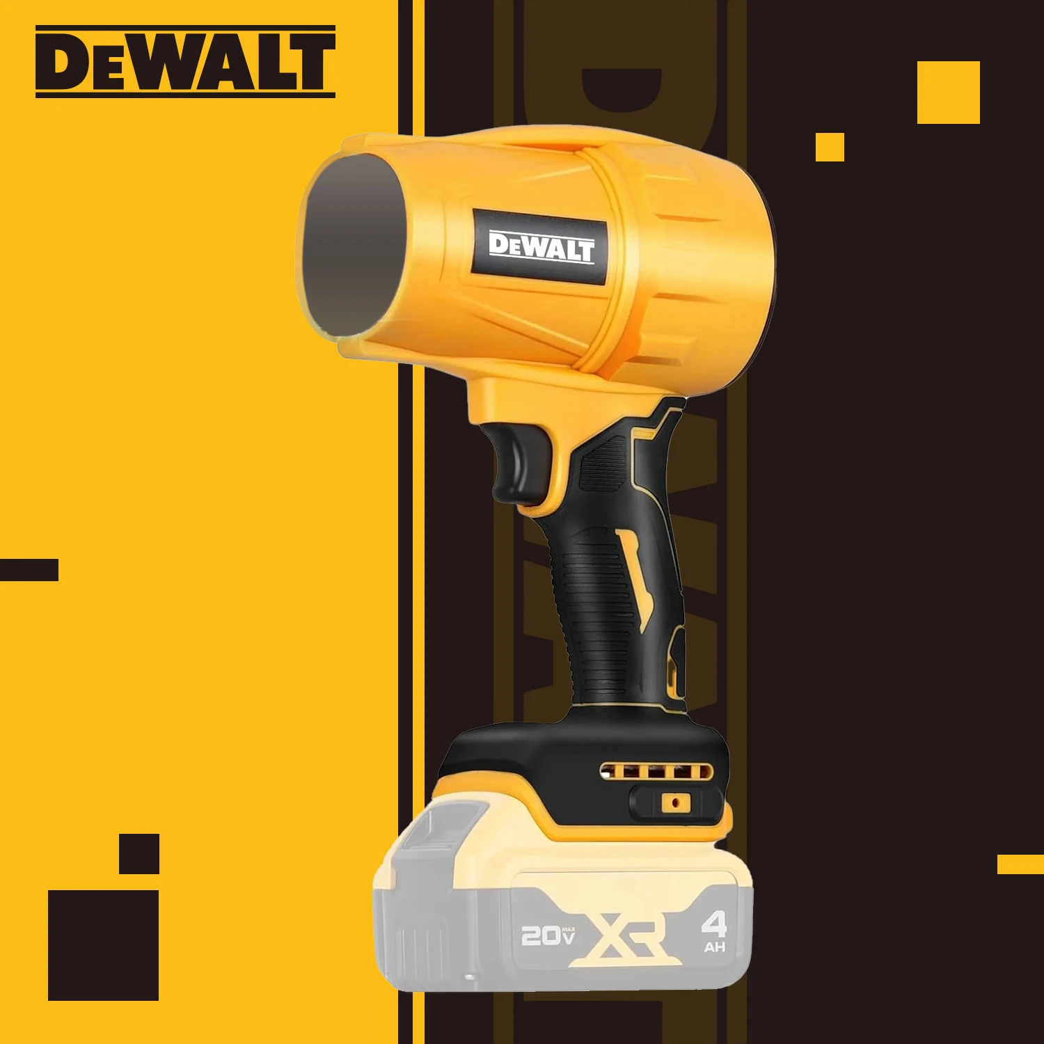 

Бесщеточная электрическая воздуходувка Dewalt 18В, 30000 об/мин, мощный вентилятор для удаления пыли с автомобиля, турбовентилятор, ручной инструмент для зарядки, инструмент для плотника