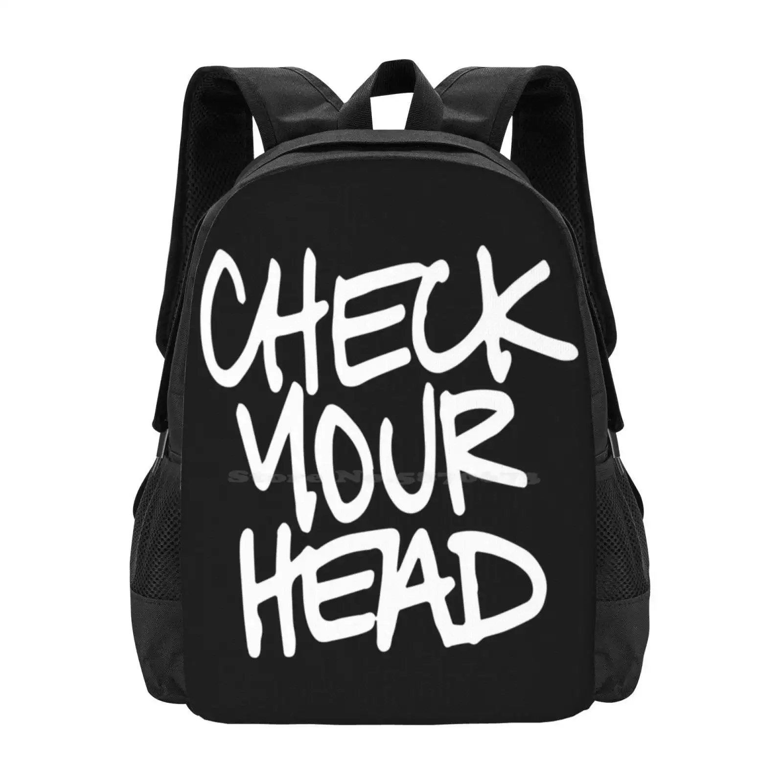 

Check Your Head Hot Sale Schoolbag Backpack Fashion Bags Sabotage Ill Communication Boys Cops Videos Check Your Head Sure Shot