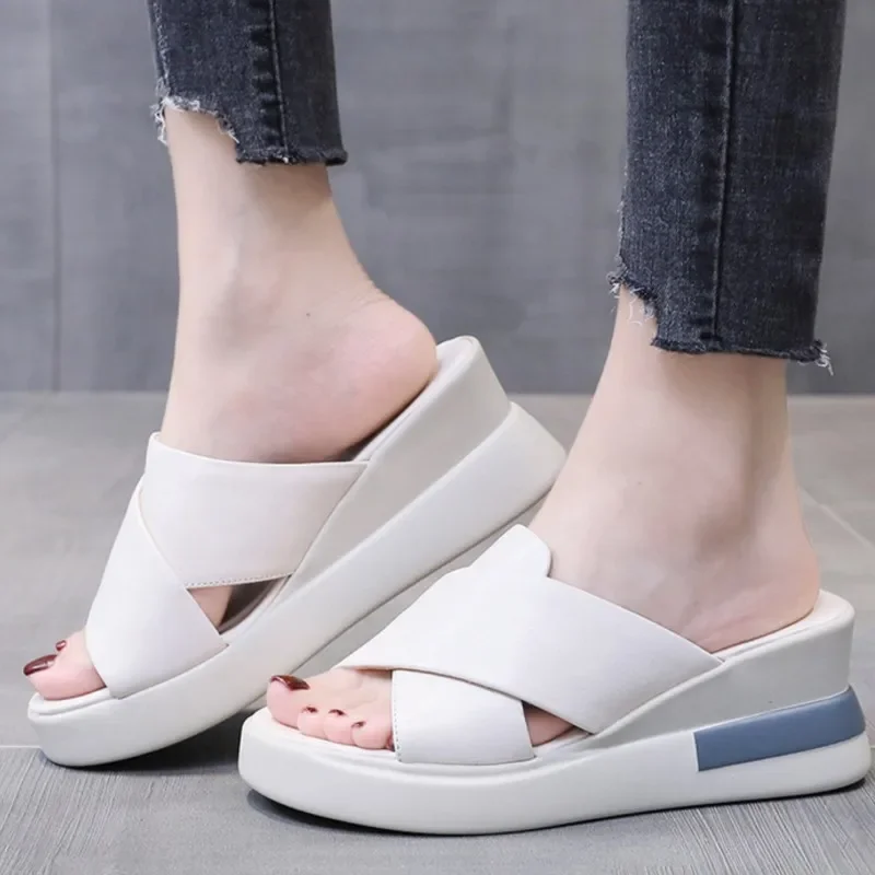 Fashion Women Sandals Breathable New Casual Comfortable Sandals Woman Soft Slip on Female Women\'s Orthopedic Sandal Footwear