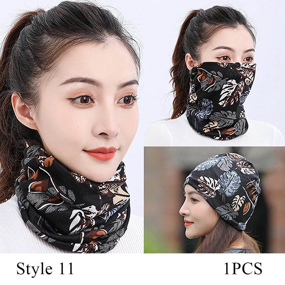 High Quality Women Hat Unisex Warm Autumn Winter Imitation Cashmere Hip-hop Beanie Scarf Face Mask Multifunctional Scarves Cap