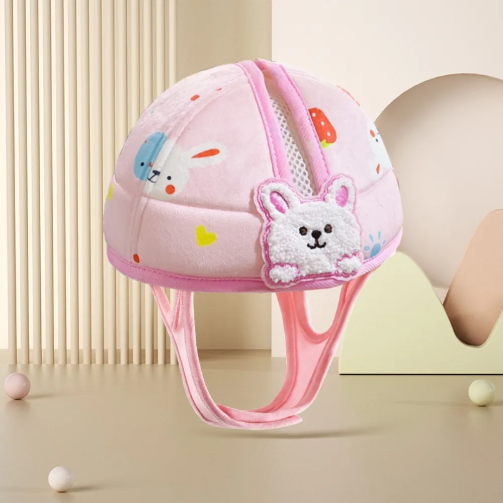 

1-3T Toddler Head Protector Breathable Summer Safety Hat Anti-collision Bear Bunny Prevent Injured Helmet For Crawling Walking