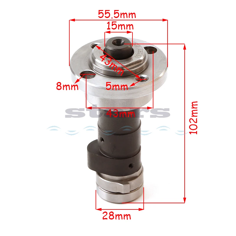 Motorcycle camshaft is suitable for 250cc CB250 water cooling for Zongshen Longxin off-road and reversing engine parts