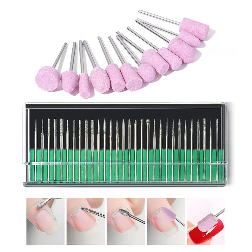 HALAIMAN Set completo per la cura delle unghie trapano per unghie attrezzatura per la macinazione di Pedicure elettrico fresa per prodotti per Manicure