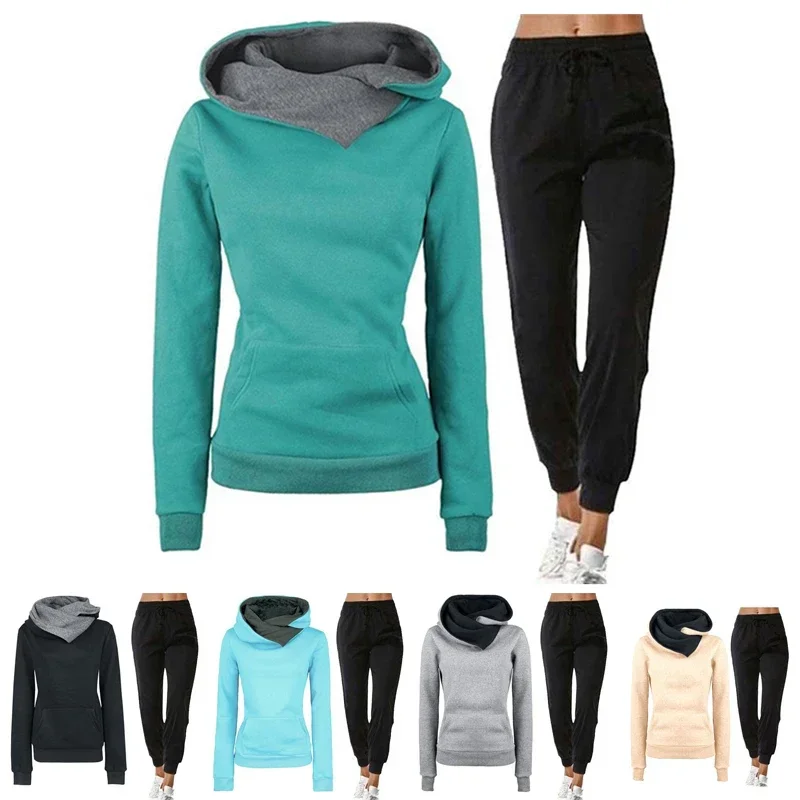 Autumn Winter Hoodie Streetwear 2026 Women's Tracksuit Fashion Long Sleeves Sweatshirts Outdoors Casual Sports Jogging Clothing