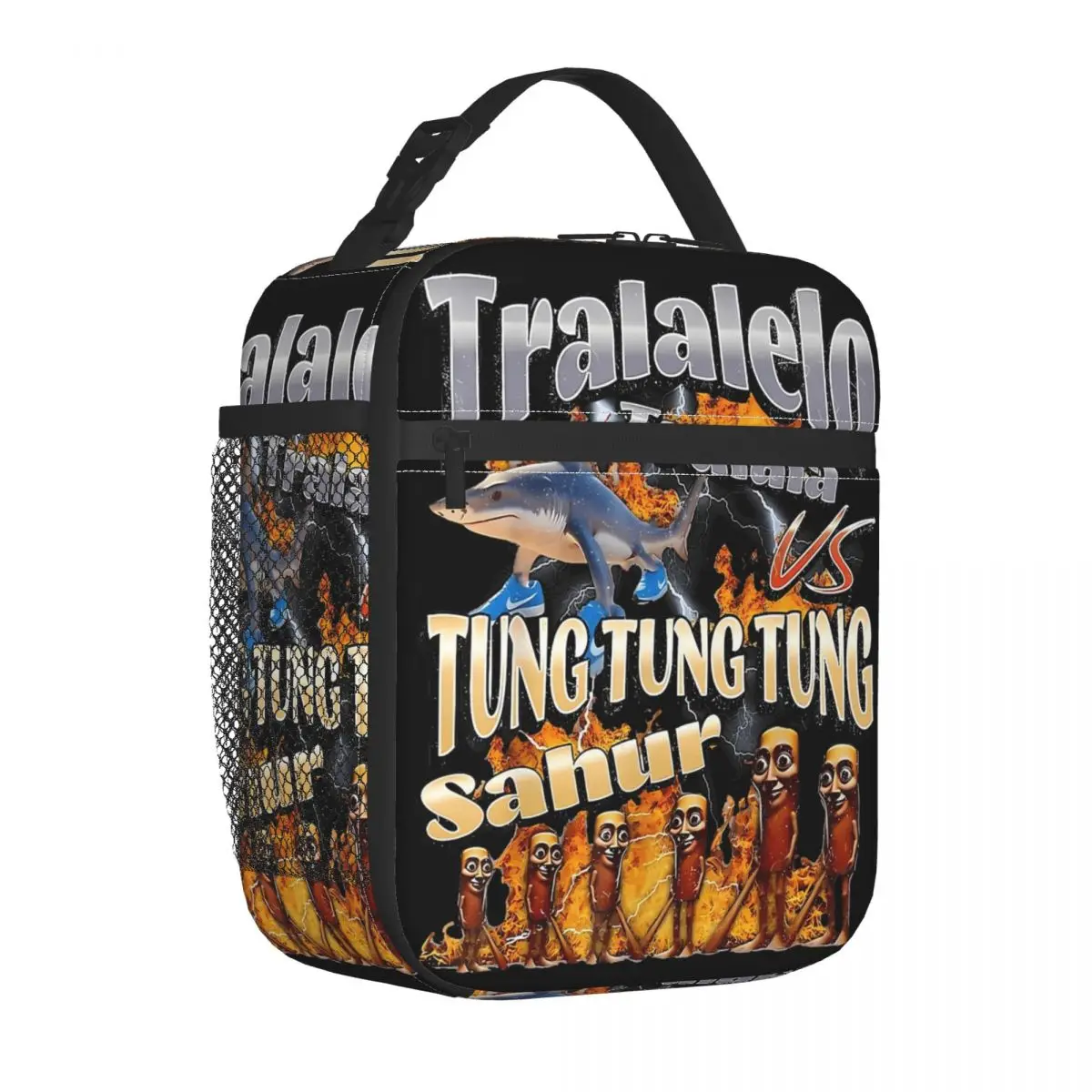 

Italian Brainrot Insulated Lunch Bags Cooler Lunch Container Portable Tote Lunch Box Girl Boy College Picnic