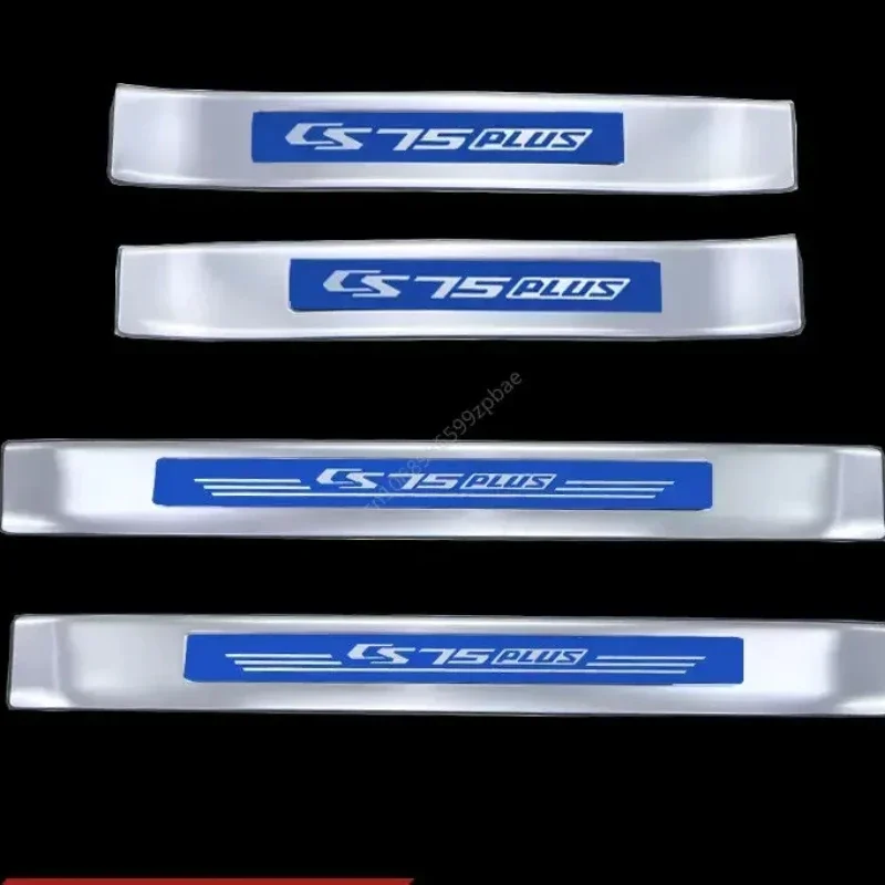 

Stainless Steel Trunk Tread Plate Trim Scuff Plate For Changan CS75Plus 2022 Door Sill Car Accessories Anti-Rub Protection