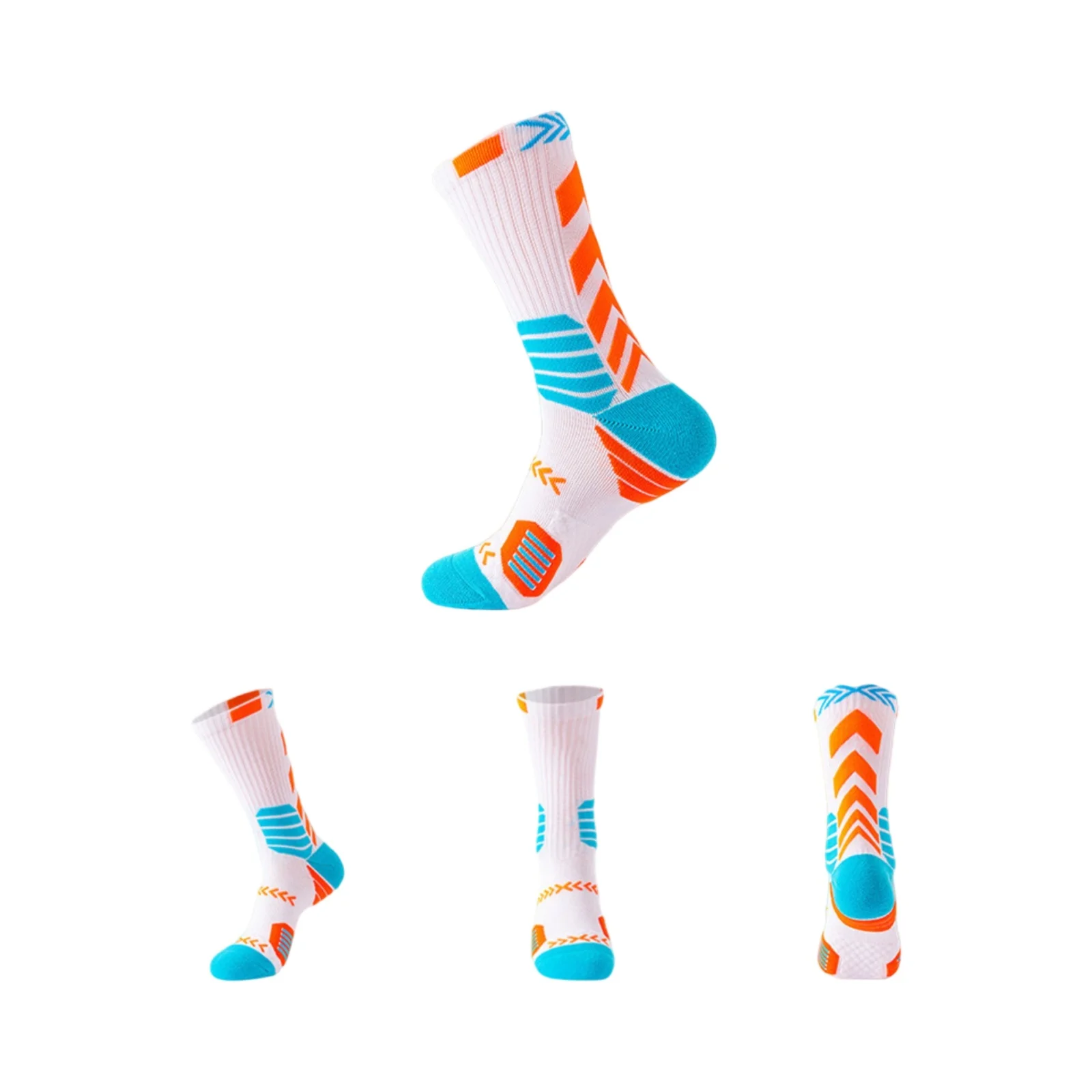 

Sport Cycling Basketball Socks Compression Running Man Black Trend Breathable Long Hiking Damping Athletic Professional