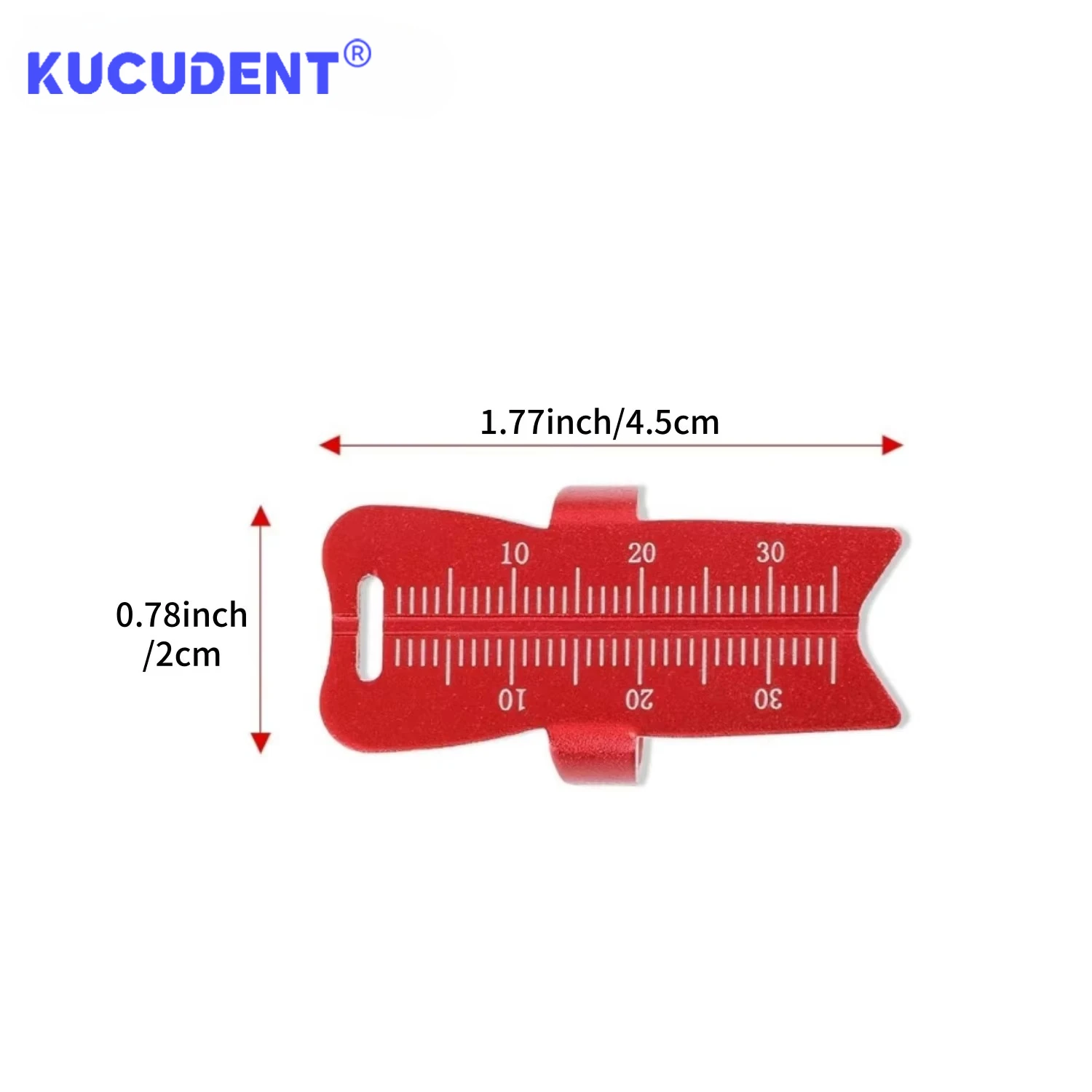 1Pc Dental Ring Ruler Aluminium Alloy Colorful Endodontic Tool for Root Canal Dentist Scale Endo Finger Ruler Dentistry