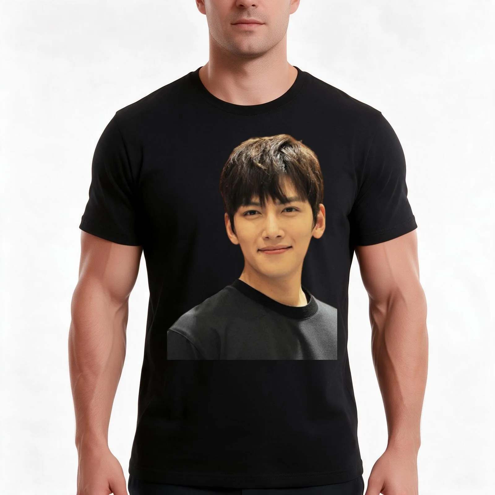 Ji chang-wook T-Shirt Summer Casual Cotton Tee Oversized Streetwear Tops Vintage Graphic Print Loose Fit Short Sleeve