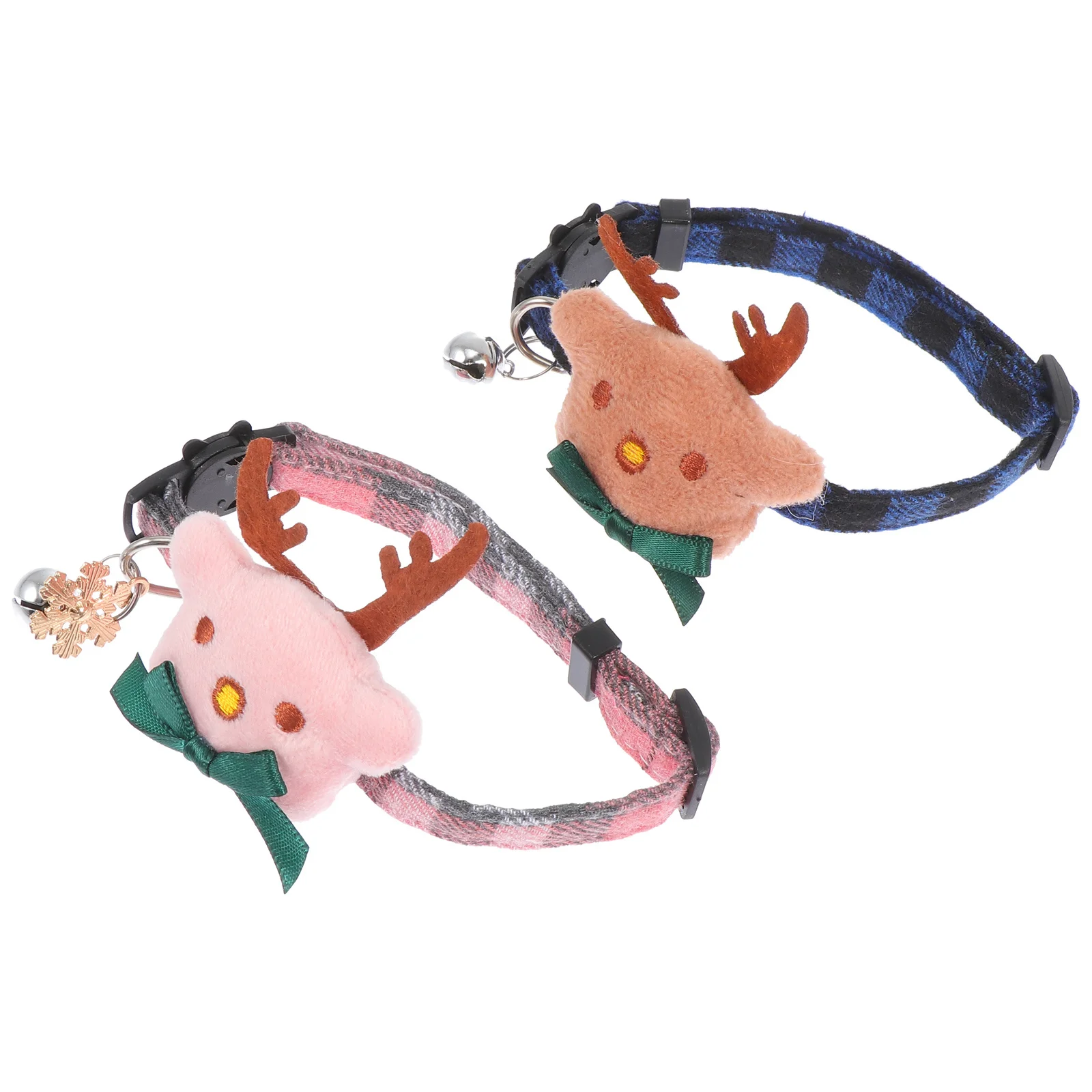 

2Pcs Adjustable Christmas Dog Cat Collar Bowknot Chic Design Stand Out Crowd Reliable Quality Reasonable Price Outdoor Pet Neck