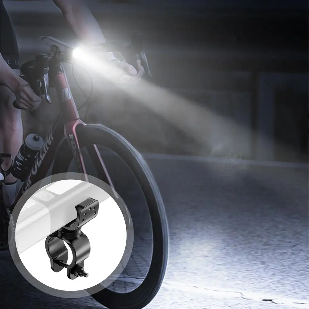 Bicycle Light Bracket Flashlight Mount Holder 360° Stand Clip Handlebar LED Cycling Rotation Flashlight Degree Accessories V7Y1