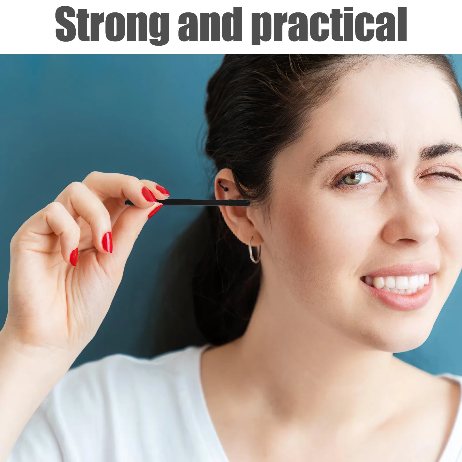 100Pcs Disposable Adhesive Ear Cleaner Sticky Earwax Removal Tool Portable Compact Earwax Cleaning Stick High Adhesion