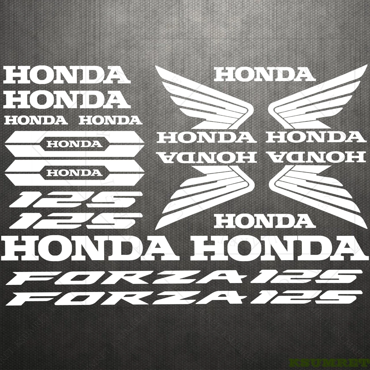 

Vinyl Honda FORZA125 Stickers Logo Motorcycle Tank Helmet Decals Waterproof Sticker Decal