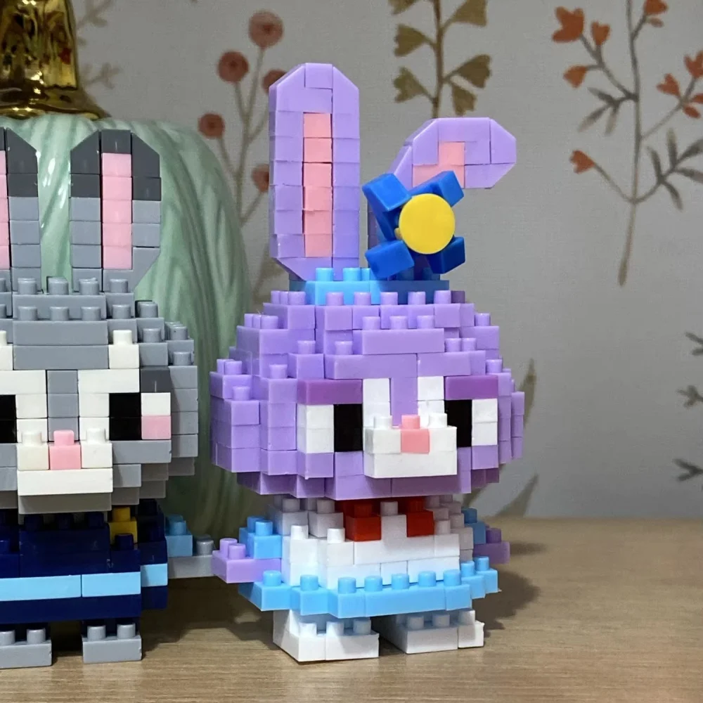Disney-Stitch Building Blocks for Children, LinaBell, StellaLou, Princess Cartoon Figures, Bricks Assembly Toys, Model Gift, 108 Estilos