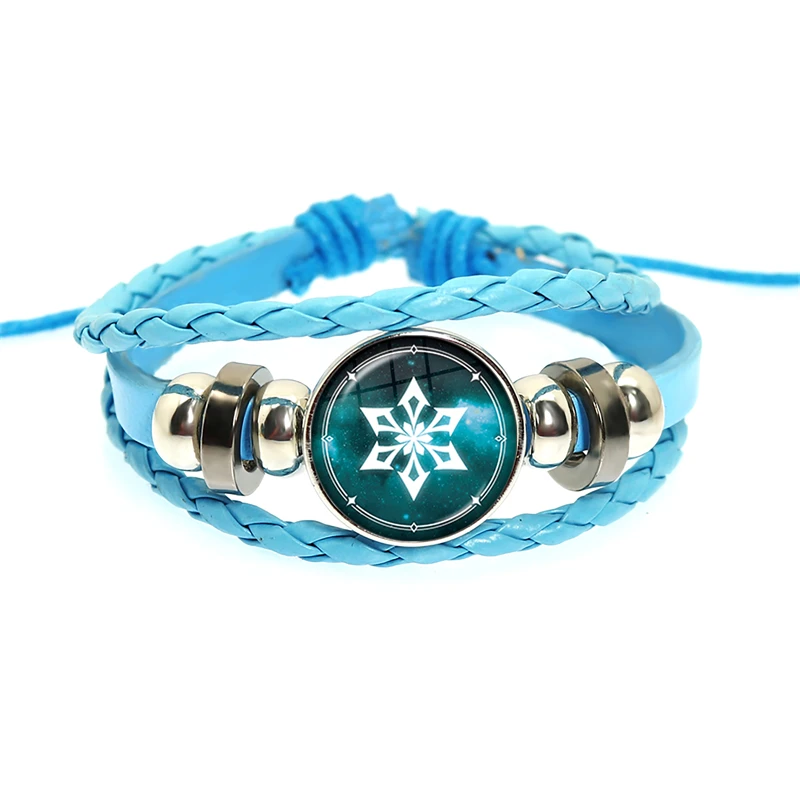 Genshin Impact Game Cosplay Prop Eye of God Water Wind Thunder Fire Rock Ice Element Bracelet Jewelry Accessories Gift