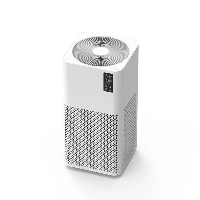 Smart Air Purifier with LED Display, Quadruple Negative Ion Purification, Formaldehyde/CADR Removal, Purification and Germ Elimi