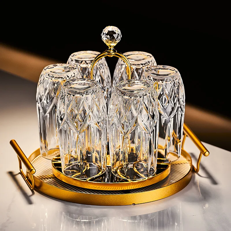 

High End Household Glass Cup, Thickened Sub, Heat-resistant Drinking Cup, Tea Cup, Living Room Guest Water Set