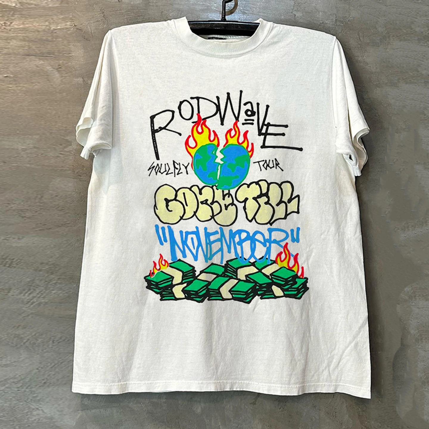 Rod Wave Rapper Style Short Sleeve T-Shirt Unisex Half Sleeve Trendy Cotton Crew Neck Print Top for Youth Summer Casual Wear
