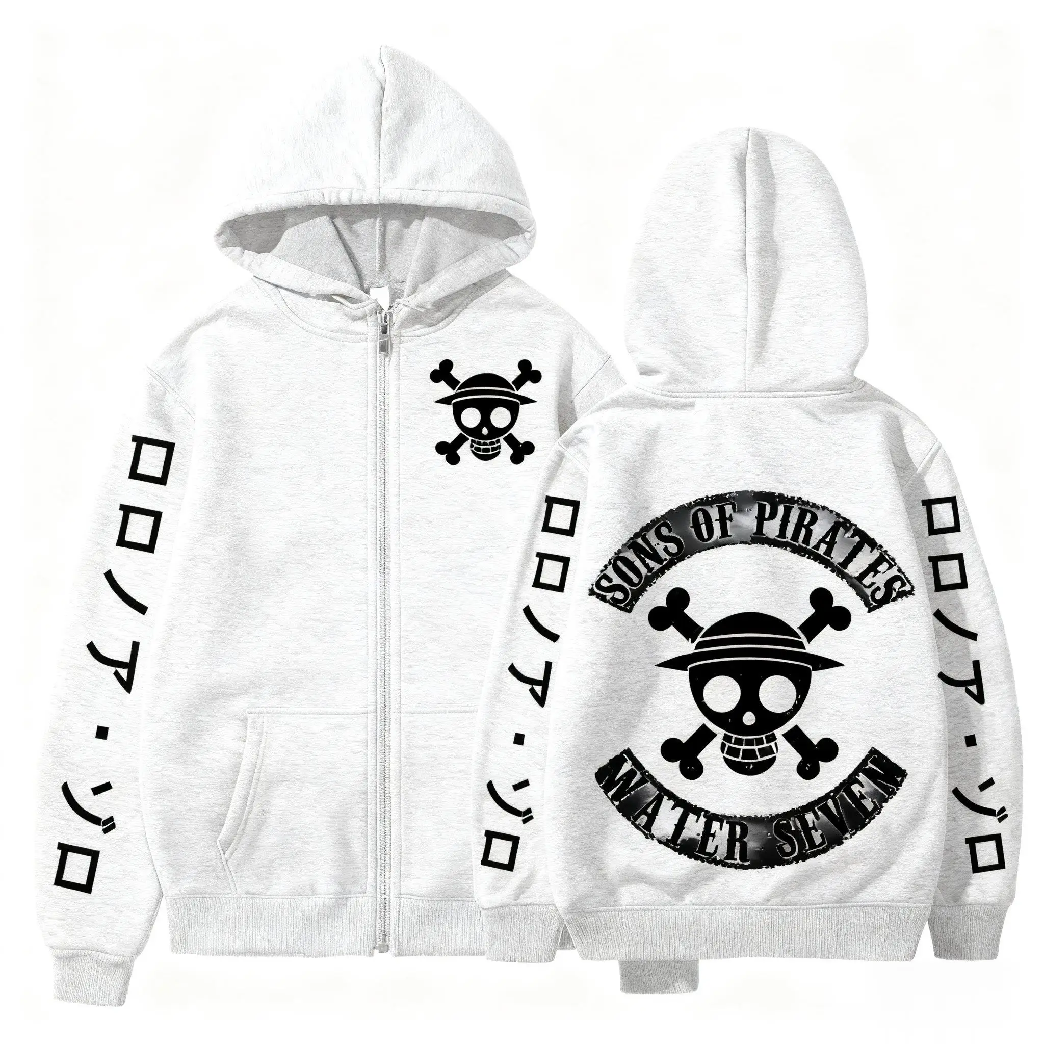 

Anime One Piece Hoodie Zip Up Jacket Men Women Streetwear Casual Cosplay Pullover Unisex Winter 2026 Outerwear Long Sleeves tops