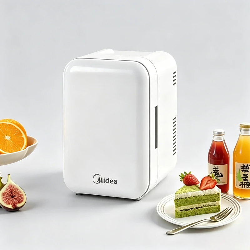 

Small Dual-use Refrigerator Luxury Glass Panel Portable Cold Storage Box Home Car Travel Cosmetic Mask Fresh Keeping Fridge