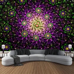 Gorgeous psychedelic  Decor Home Living Room Bedroom Background Geometry Tapestry for Outside Large Wall Hanging Beach Cloth