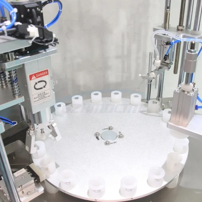 Rotary Automatic Essential Oil Eye Drops Liquid Glue Filler Glass Small Bottle Tube Vial Reagent Filling Capping Machine