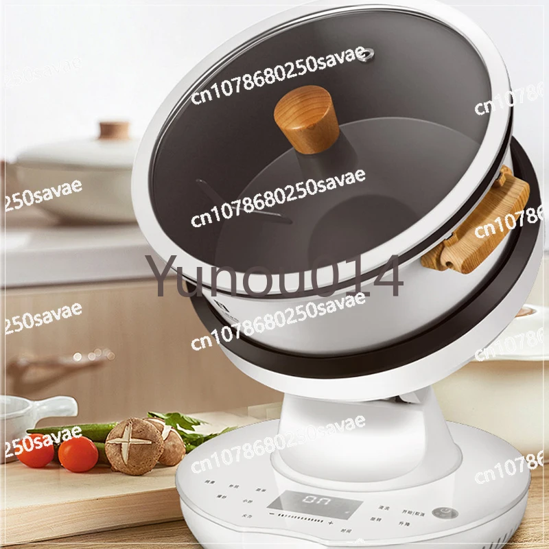 Automatic Rotary Cooking Machine, Multi-function, Electric Stir Frying Pot, Non-Stick Smart Stirring Wok, Rice Cooker, 220V