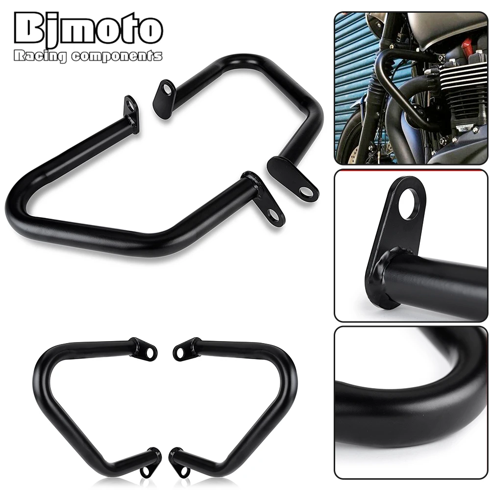 

Bumper Engine Guard Crash Bars For Triumph Bonneville T100 T120 Thruxton 1200 R Street Cup Twin Bonneville Bobber Speedmaster