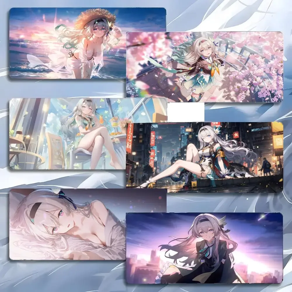 game character Honkai Star Rail Firefly Mouse Pad Mousepad Large Gaming LockEdge Thickened PC Table Desk Mat