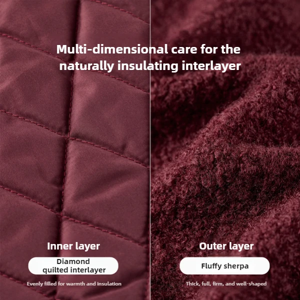 SENTUBILA manteau matelassé femme 2025 hiver col rond bouton en métal en forme de fleur coupe ample décontracté chaleur vêtements d'extérieur 154WJ4029