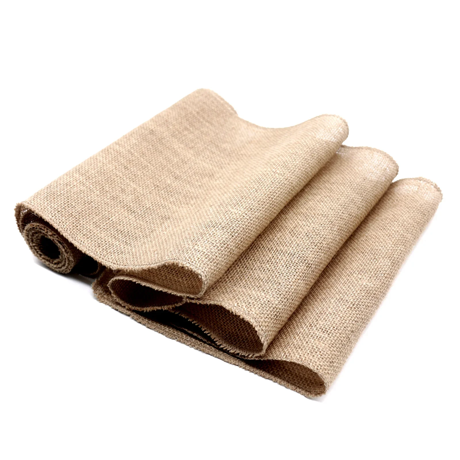 Vintage Burlap Hessian Table Runner Natural Jute Fabric For Country Wedding Christmas Party Decoration Home Textile Table Cloth