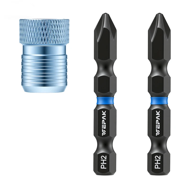 VEPAK VP1PH50M Screwdriver Bit With Magnetic Ring 50mm PH2 Anti-Slip 1/4 Hex Shank Appliance Repair Tool Accessories