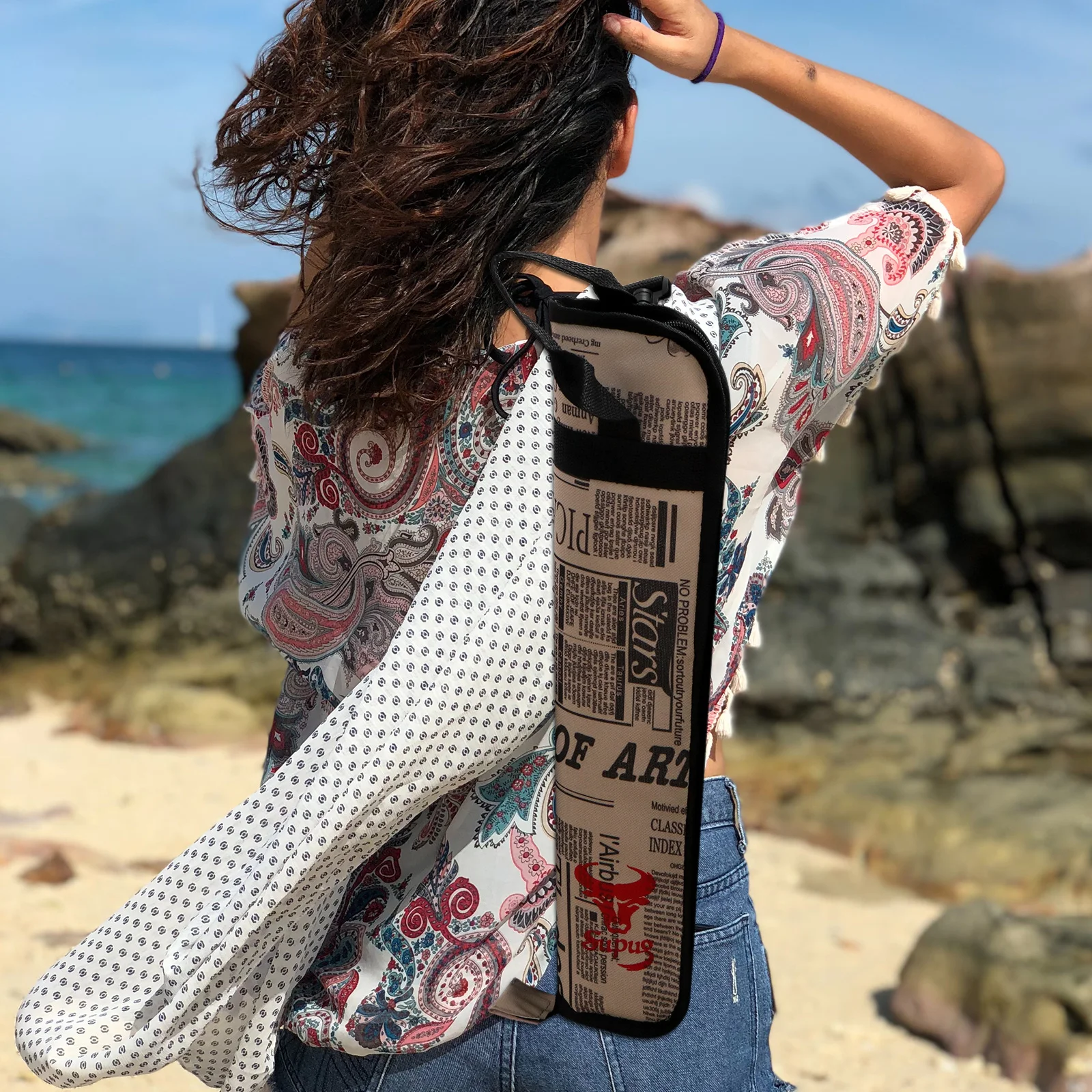 Borsa per bacchette professionale Borsa per bacchette impermeabile di grande capacità con tracolla regolabile Custodia per bacchette
