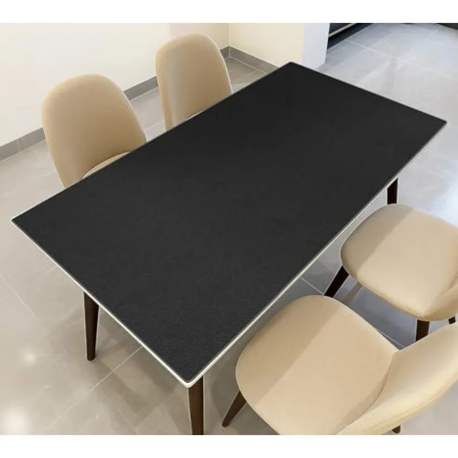 

Leather Table Cover 32 x 48 Inch 1.8MM Thick PVC Table Protector Waterproof Desk Cover Protector Non-Slip Table Pad for Kitchen
