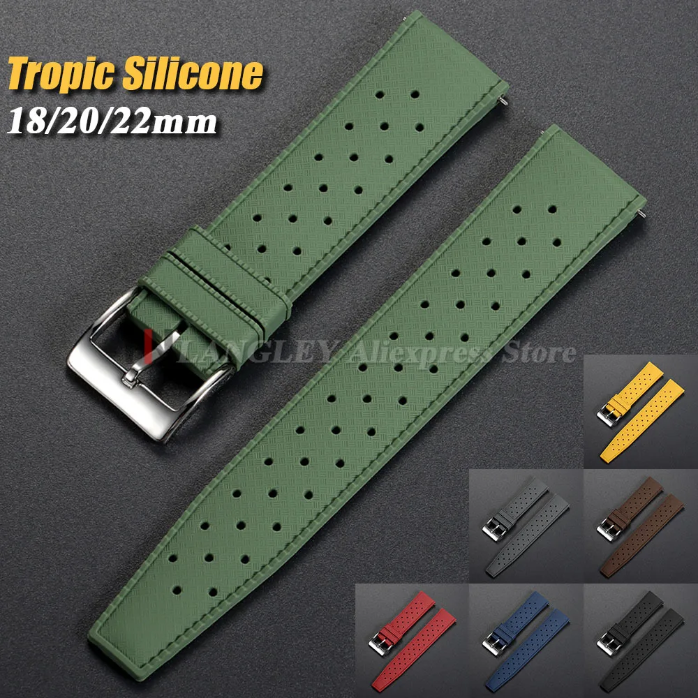 CLASSIC TROPICAL STYLE WATCH STRAP 18mm 20mm 22mm watch band for Omega for Oris for Citizen Replaement Watchbands Bracelet Belt